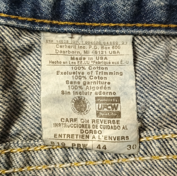Carhartt big men's jeans size 44X30 - Picture 7 of 7